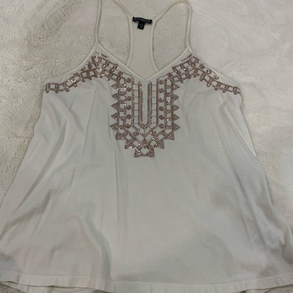 Express small cami with beading